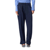 Pantaloni donna loose fit con cintura annodata