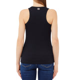 Top donna con applicazioni gioiello