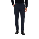 Pantaloni uomo chino in raso con risvolto