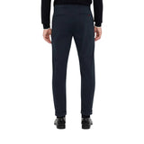 Pantaloni uomo chino in raso con risvolto