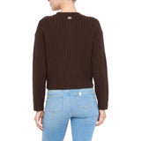 Cardigan donna in lana con bottoni gioiello