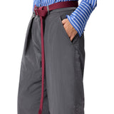 Pantaloni donna loose fit con cintura annodata