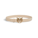 Cintura donna in pelle da 3 cm con fibbia Love Birds