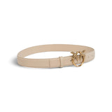 Cintura donna in pelle da 3 cm con fibbia Love Birds