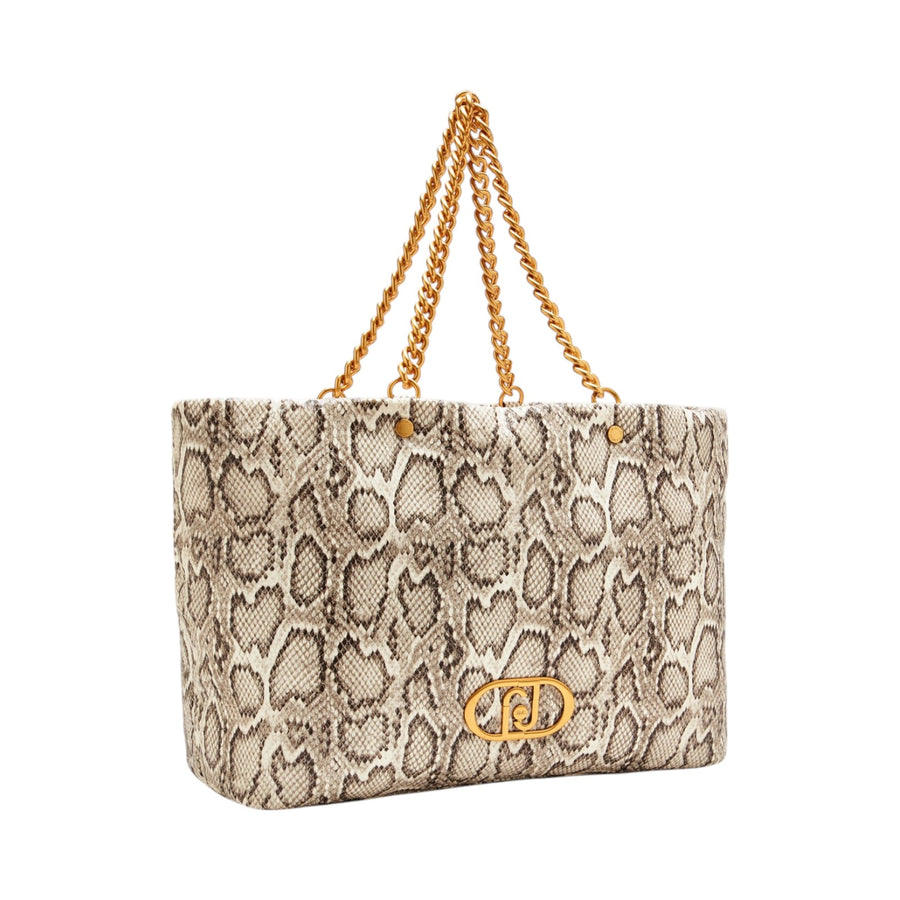 Shopping bag donna pitonata