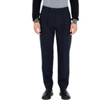 Pantaloni uomo in lana con pinces