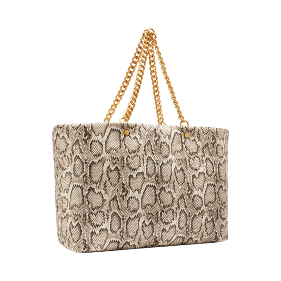 Shopping bag donna pitonata