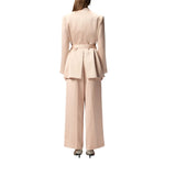 Giacca donna in satin con cintura