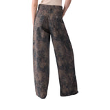 Pantaloni donna boy con stampa glitter