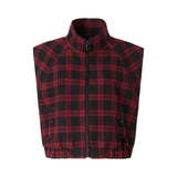 Gilet donna in tweed a quadri
