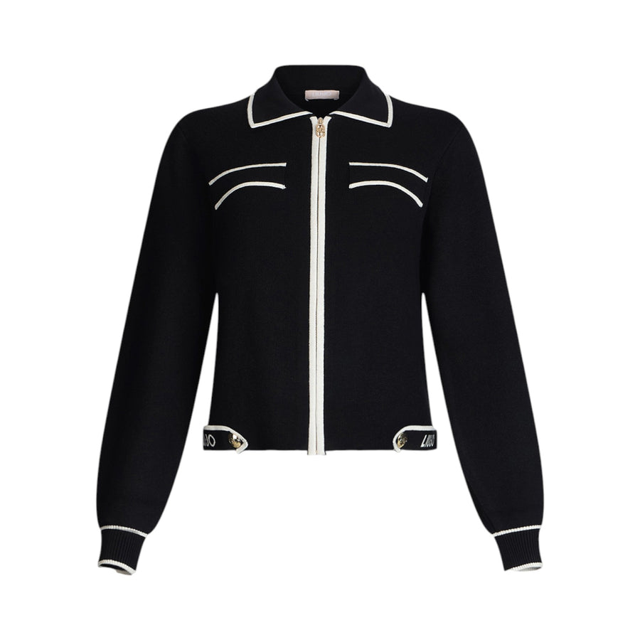 Cardigan donna con zip