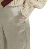 Pantalone donna con effetto lucente