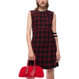 Vestito donna corto a quadri