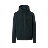 Felpa uomo hoodie in scuba con zip