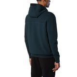 Felpa uomo hoodie in scuba con zip