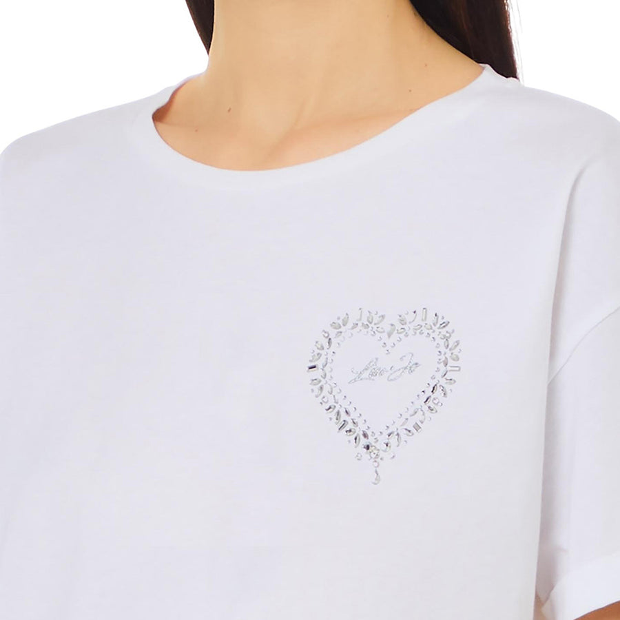 T-shirt donna con strass