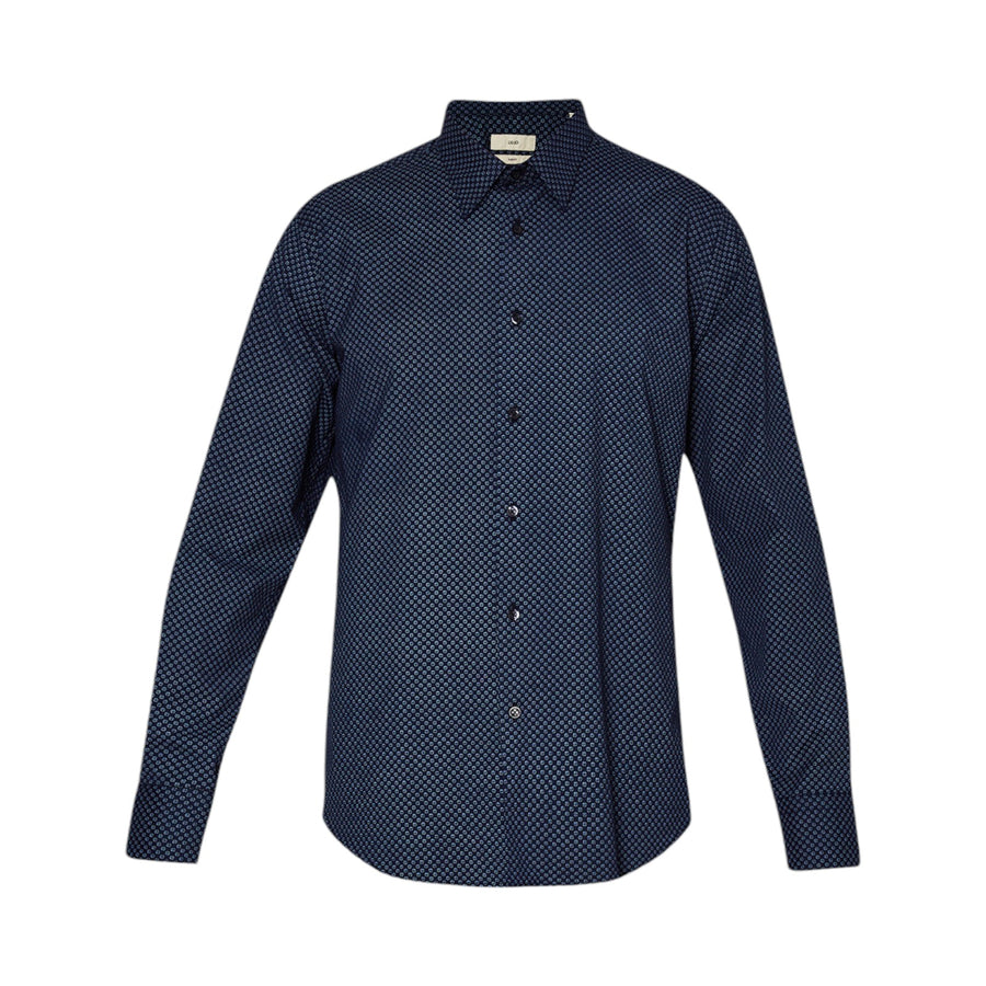 Camicia con micro stampa uomo