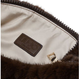 Borsa donna grande in pelliccia sintetica