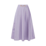 Gonna donna in duchesse con logo gioiello