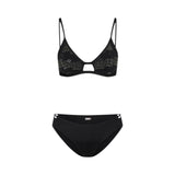 Bikini donna top e slip con strass