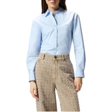 Camicia donna boxy in popeline