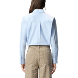 Camicia donna boxy in popeline