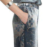 Pantalone donna palazzo stampato