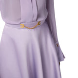 Gonna donna in duchesse con logo gioiello