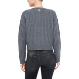 Cardigan donna in lana con bottoni gioiello