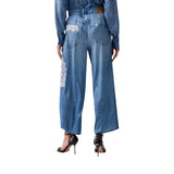 Pantaloni donna flare con stampa digitale