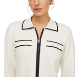 Cardigan donna con zip