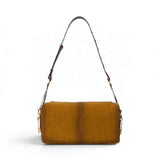 Borsa donna a spalla media Keeper Bag in suede effetto spray