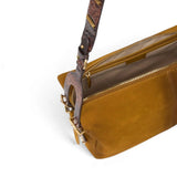 Borsa donna a spalla media Keeper Bag in suede effetto spray