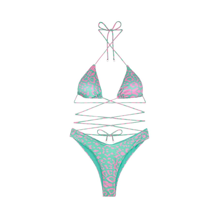 Bikini triangolo e slip americano fisso spotted donna