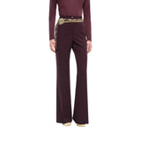 Pantaloni donna a palazzo tinta unita