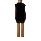 Gilet donna lungo effetto pelliccia