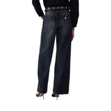 Jeans donna flare con cintura
