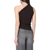 Top donna monospalla con nodo