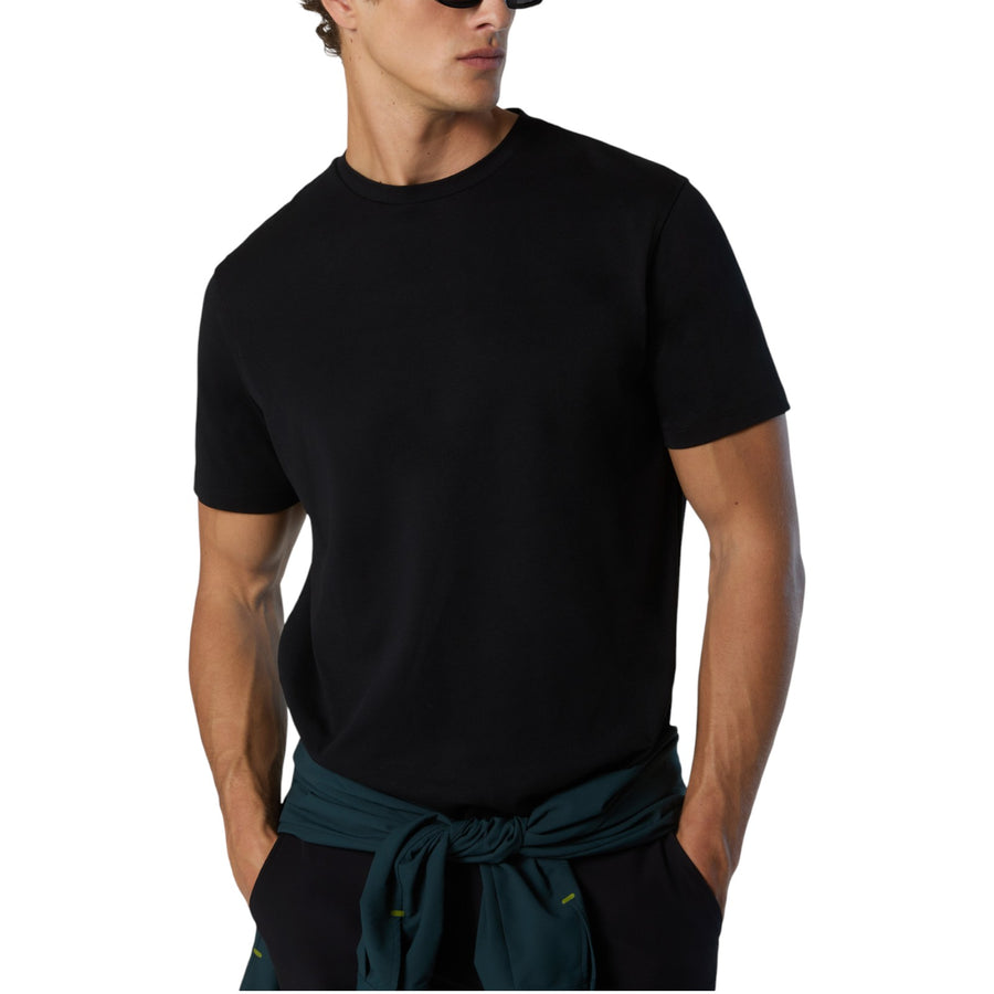 T-shirt uomo in interlock con label