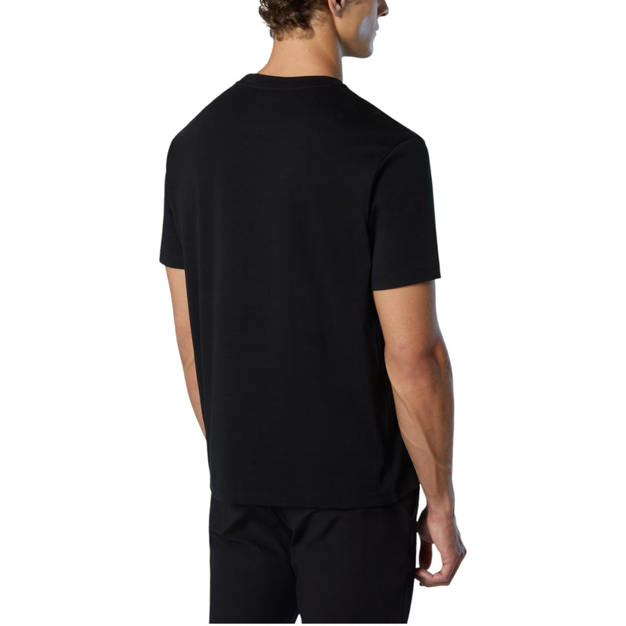 T-shirt uomo in interlock con label