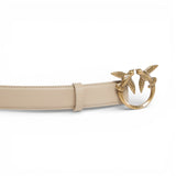 Cintura donna Love Birds in pelle 3cm