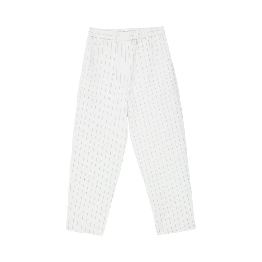 Pantalone donna in cotone stropicciato