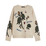 Maglia donna over in filato di lana