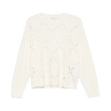 Maglia donna 100% lana con cut-out