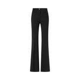 Pantaloni flare-fit in punto stoffa