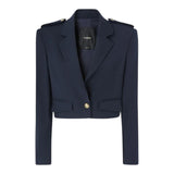 Giacca Donna cropped con alamari