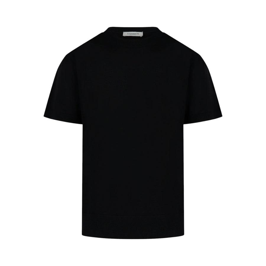 Maglia uomo manica corta in lana merinos e cashmere