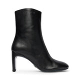 Stivaletti donna in pelle neri con tacco