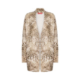 Cardigan donna lungo animalier