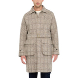 Cappotto uomo check in lana